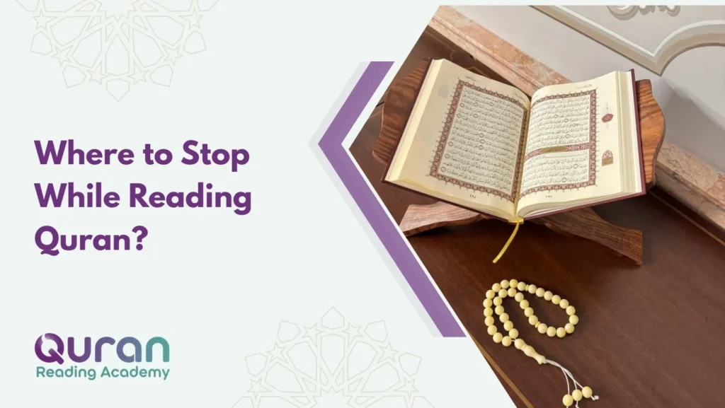 Where to Stop While Reading Quran?